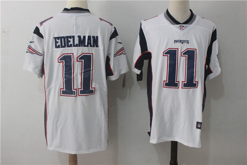 Men New England Patriots #11 Edelman White Nike Vapor Untouchable Limited NFL Jerseys->new england patriots->NFL Jersey